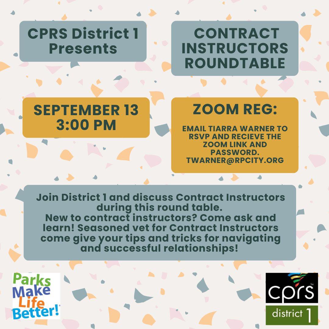 Contract Instructor Roundtable 